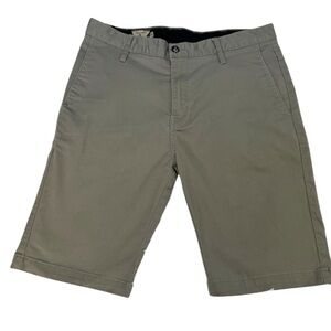 Volcom Gray Flat Front Shorts Casual Style